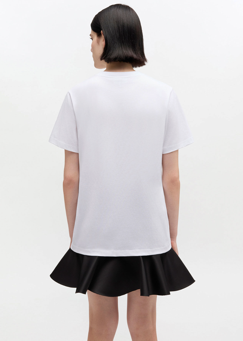 Basic Cotton Jersey Boots Print T-Shirt - Bright White - GANNI Canada - Danali