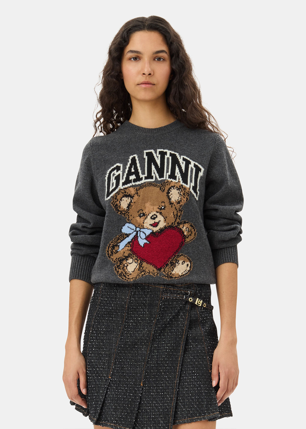 Ganni Women s Bear Crewneck Jumper