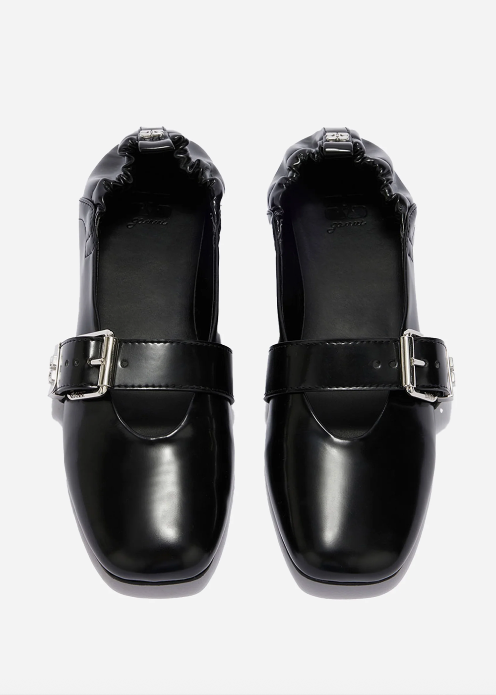 Sue Ballerina Box Oleatex - Black - GANNI Canada - Danali