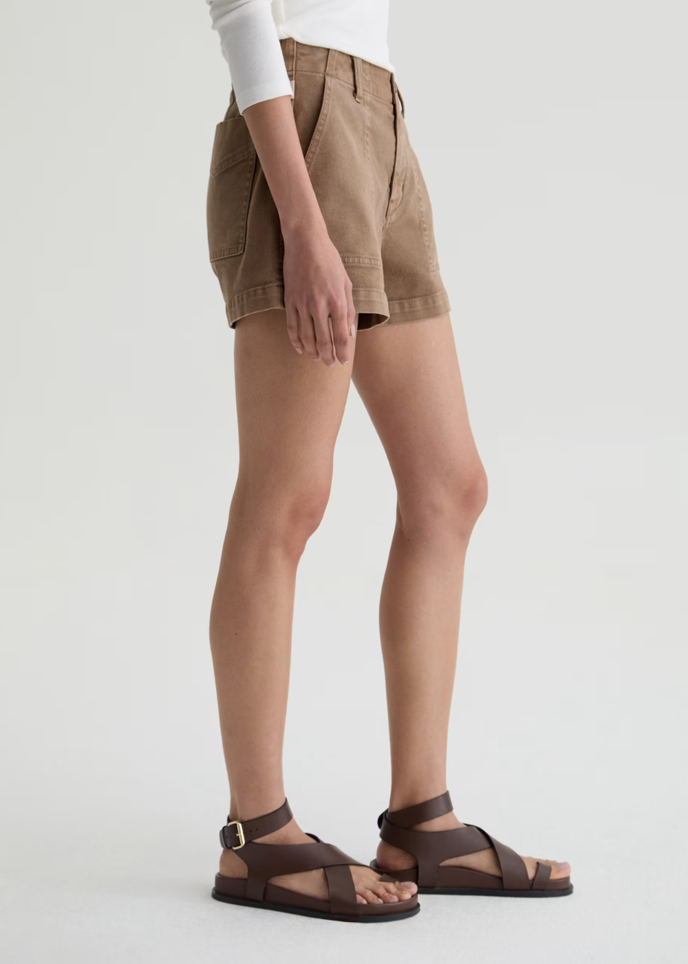 Analeigh Short - Sulfur Light Taupe - AG Jeans Canada - Danali - HYD1G85SFLT