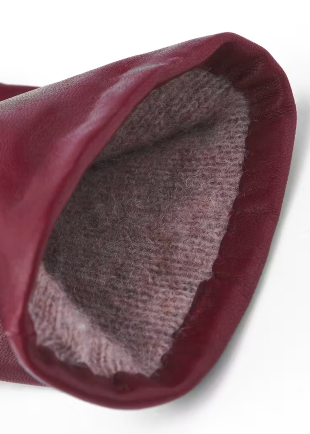 Elisabeth Leather Gloves - Dark Red - Hestra Canada - Danali