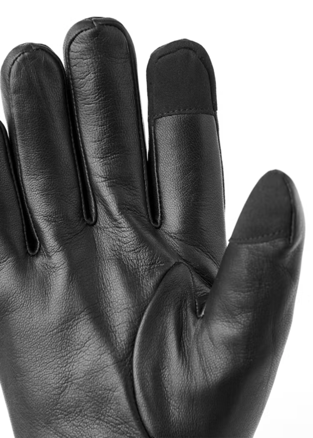 John Leather Glove- Black - Hestra Canada - Danali