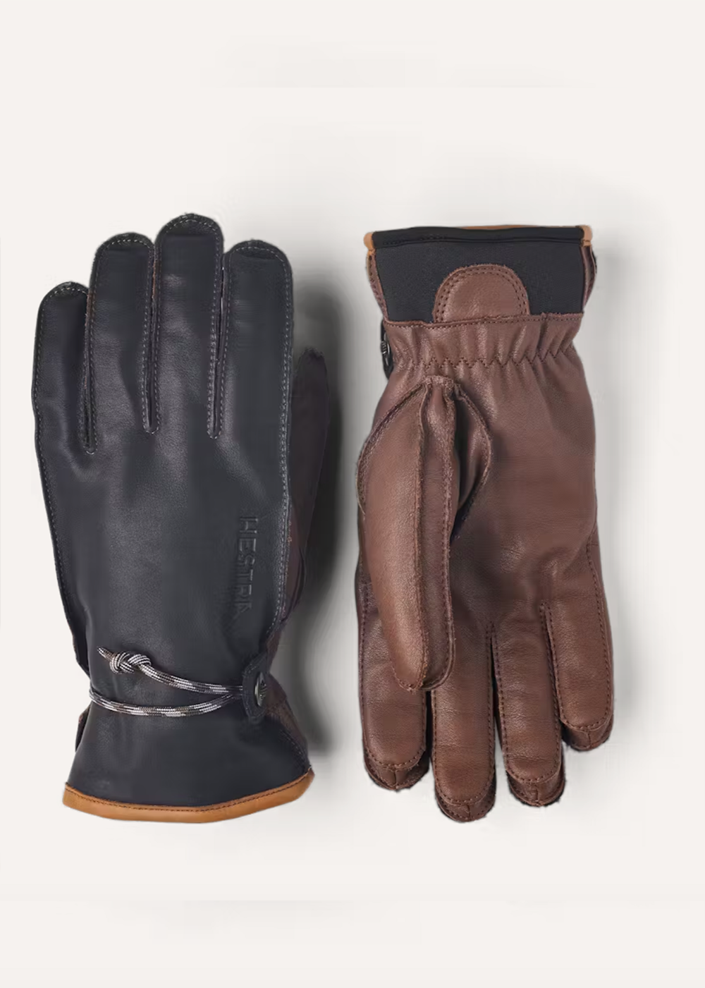 Wakayama Leather Glove - Navy/Brown - Hestra Canada - Danali
