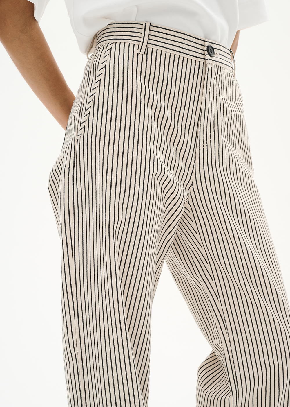 InWear Bai Striped Jeans Ecru Black - InWear Canada - Danali
