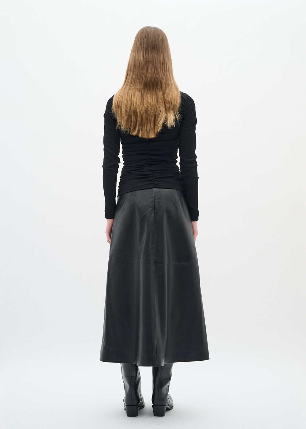 Brodia Leather Skirt - Black - InWear Canada - Danali
