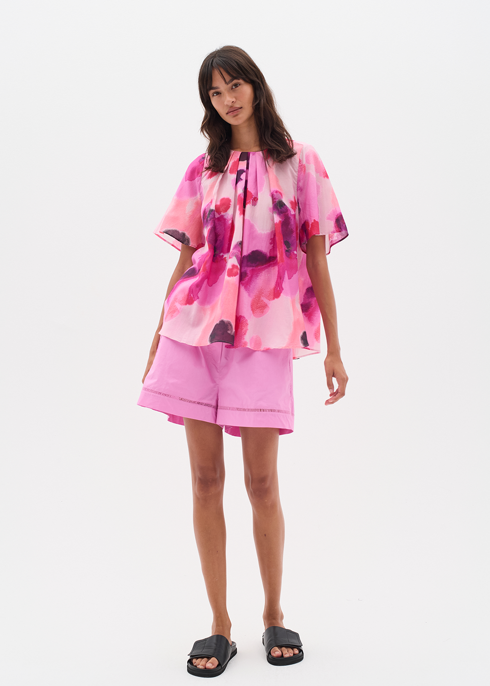Freyah Top - Pink Watercolor - InWear Canada - Danali