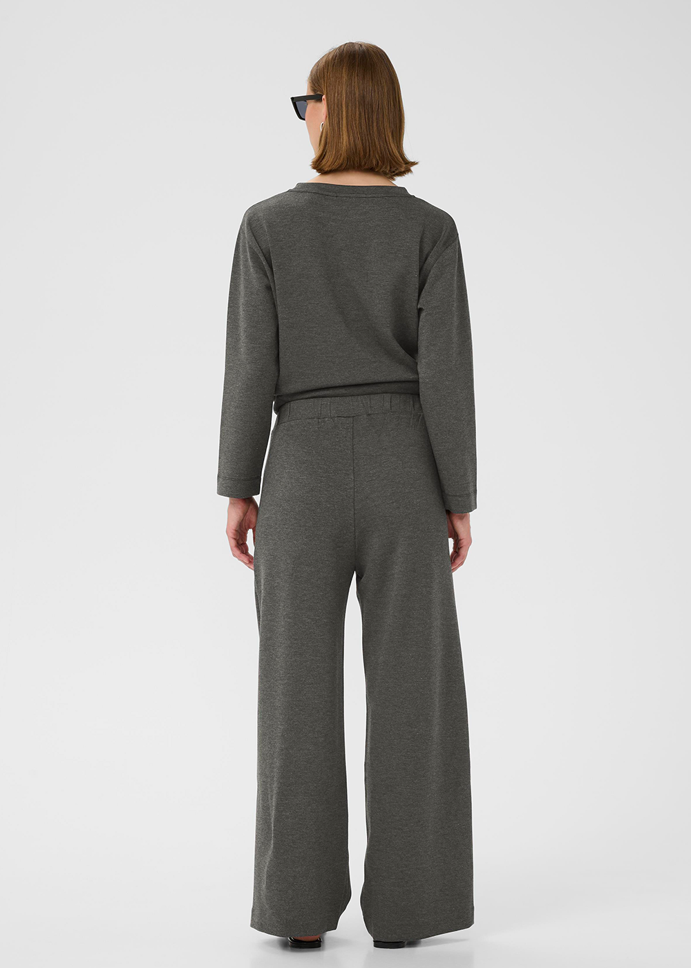 InWear Gincette Melange Pants - Dark Grey Melange - InWear Canada - Danali