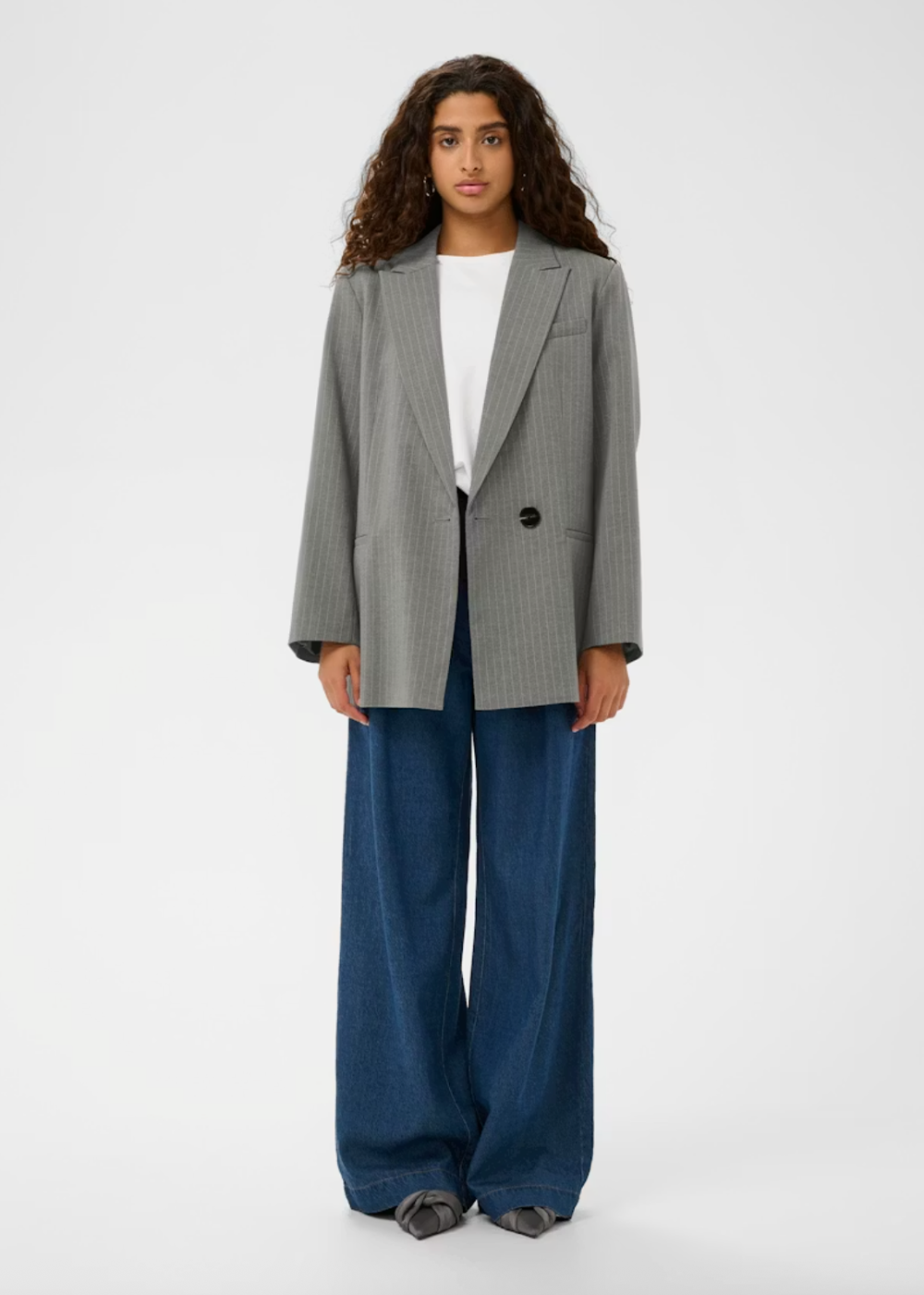 Hosanna Blazer - Light Grey Melange - InWear Canada - Danali