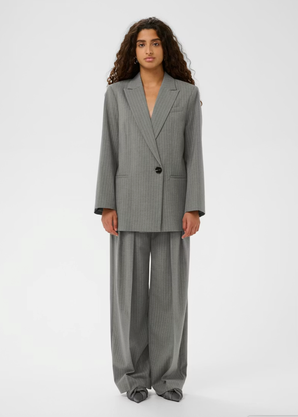 Hosanna Blazer - Light Grey Melange - InWear Canada - Danali