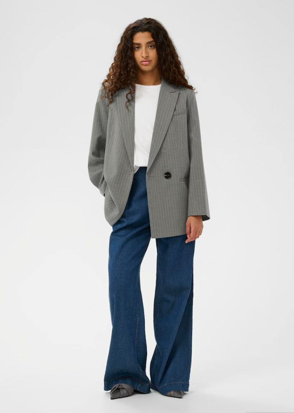 Hosanna Blazer - Light Grey Melange - InWear Canada - Danali