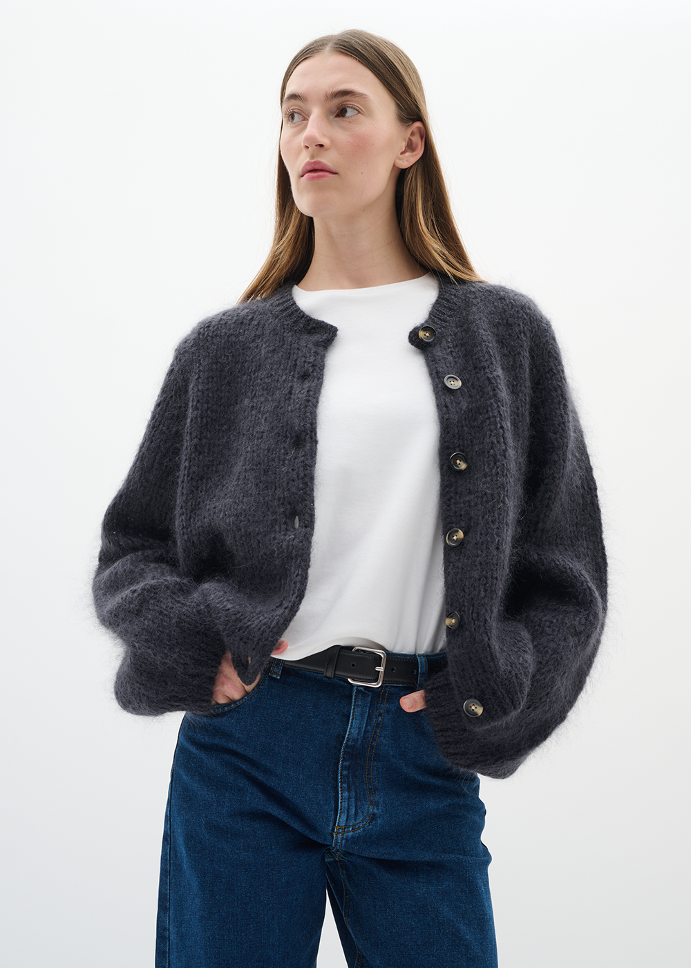 Jetra Cardigan - Dark Grey Melange - InWear Canada - Danali