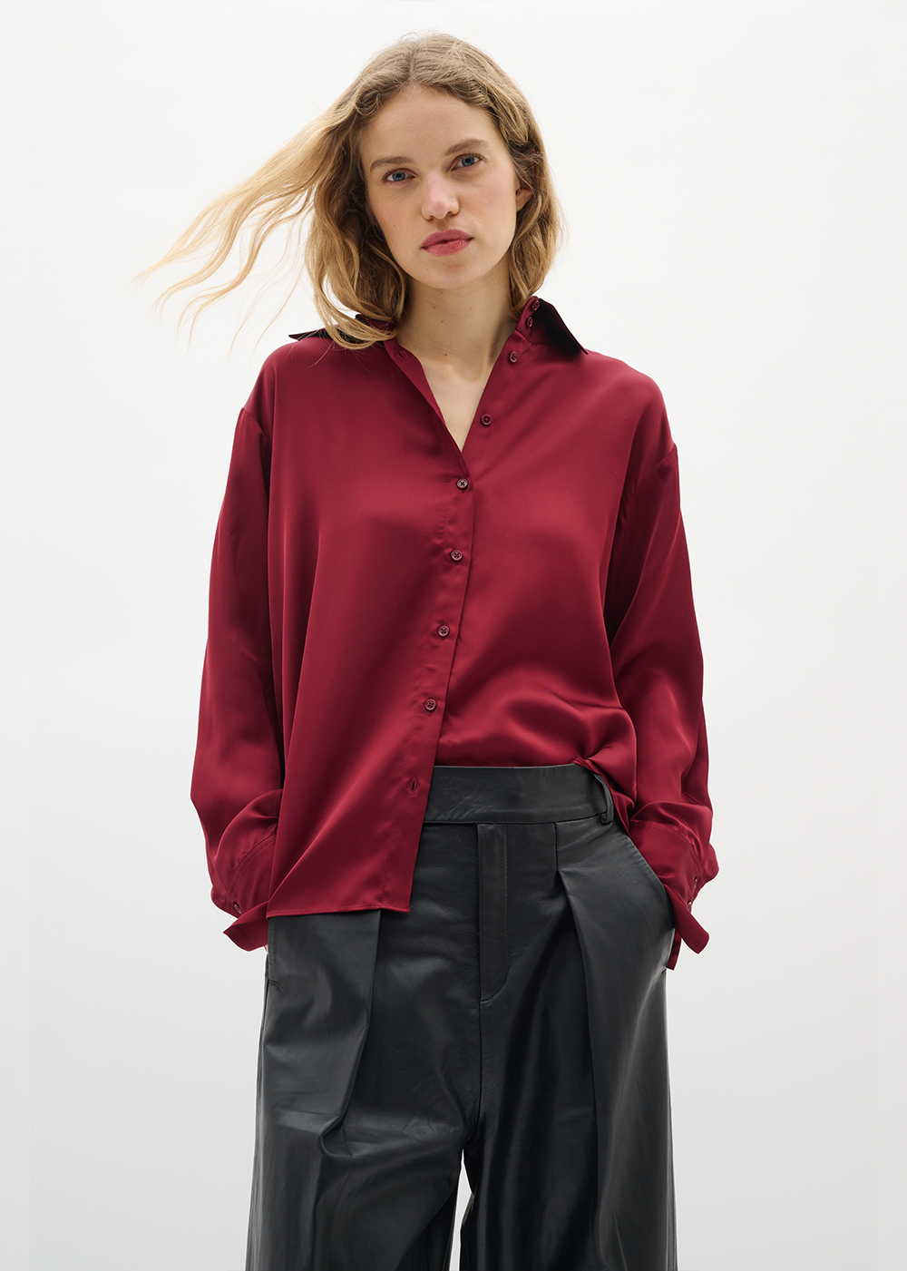 Pauline Shirt - Cabernet - InWear Canada - Danali