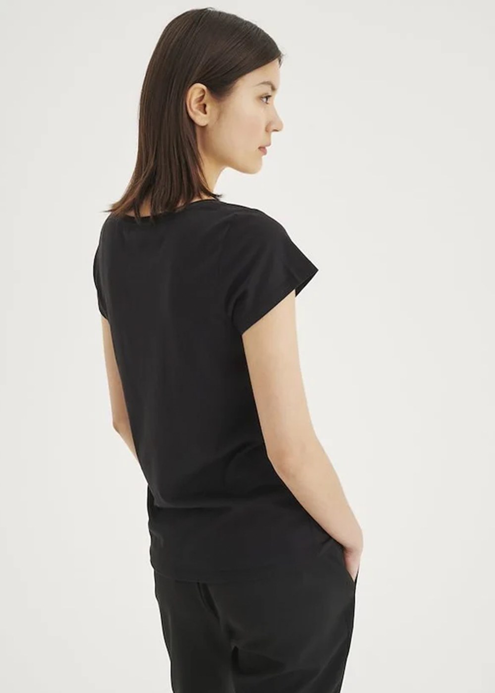 Rena Short Sleeve T-Shirt - Black - InWear - Danali - Canada