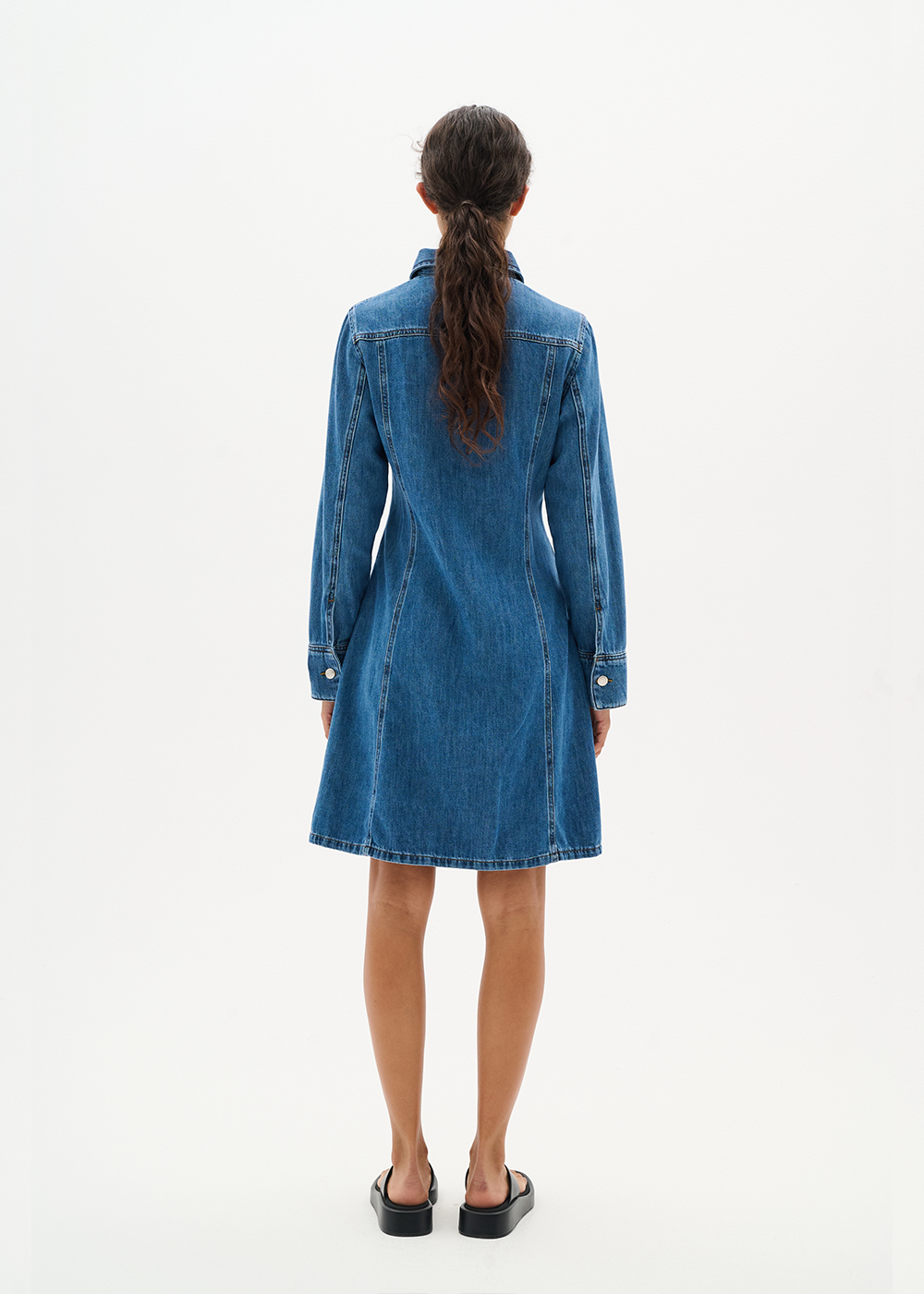 Sophina Short Dress - Washed Denim - InWear Canada - Danali