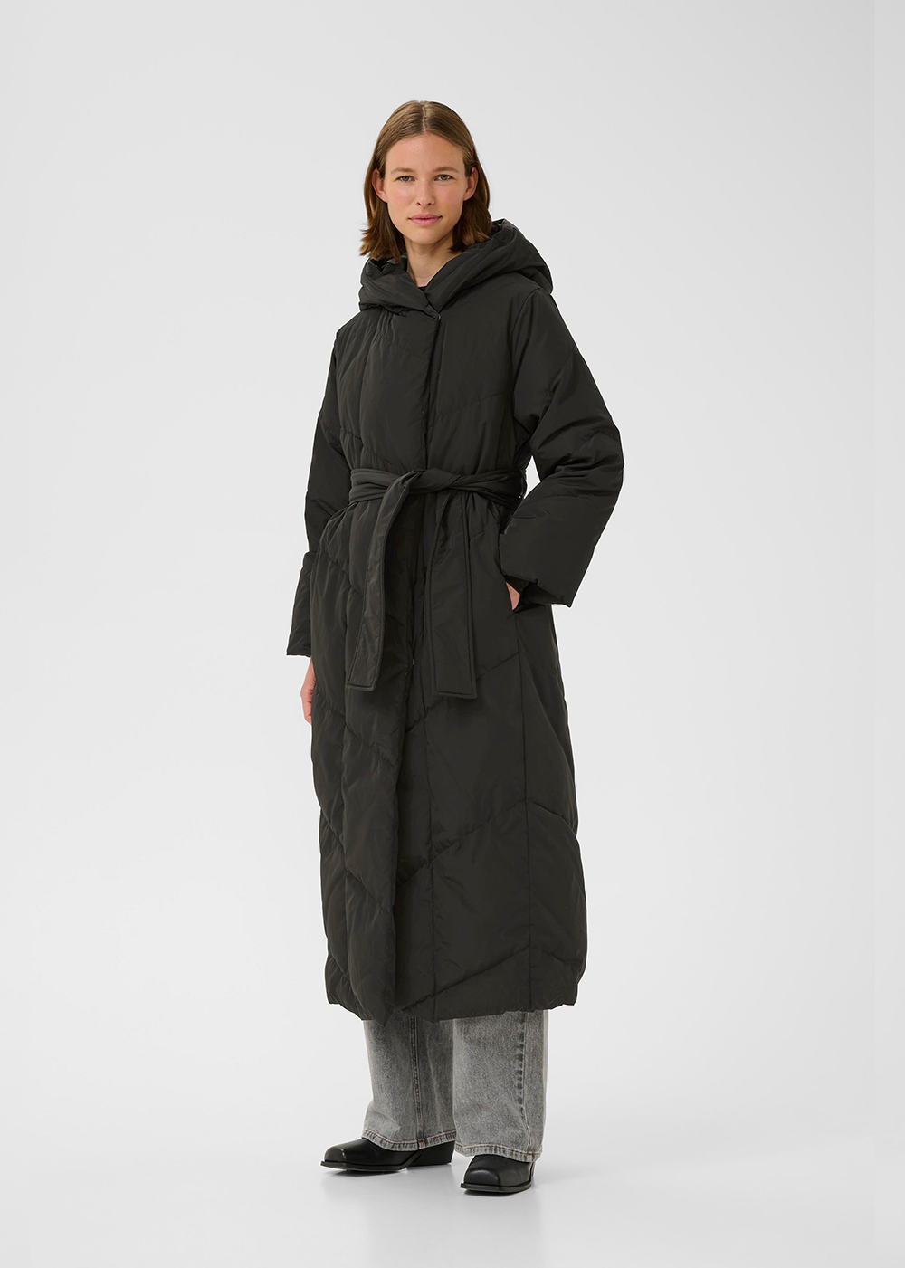 Yaz Long Coat - Black - InWear Canada - Danali