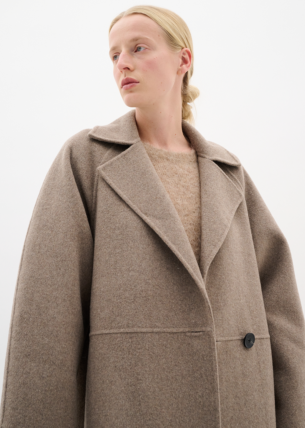 Yilla Long Coat - Sandy Grey Melange - InWear Canada - Danali