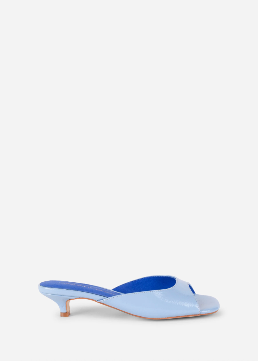 Cee Crinkle Patent Leather Heel - Light Blue - Intentionally Blank Canada - Danali