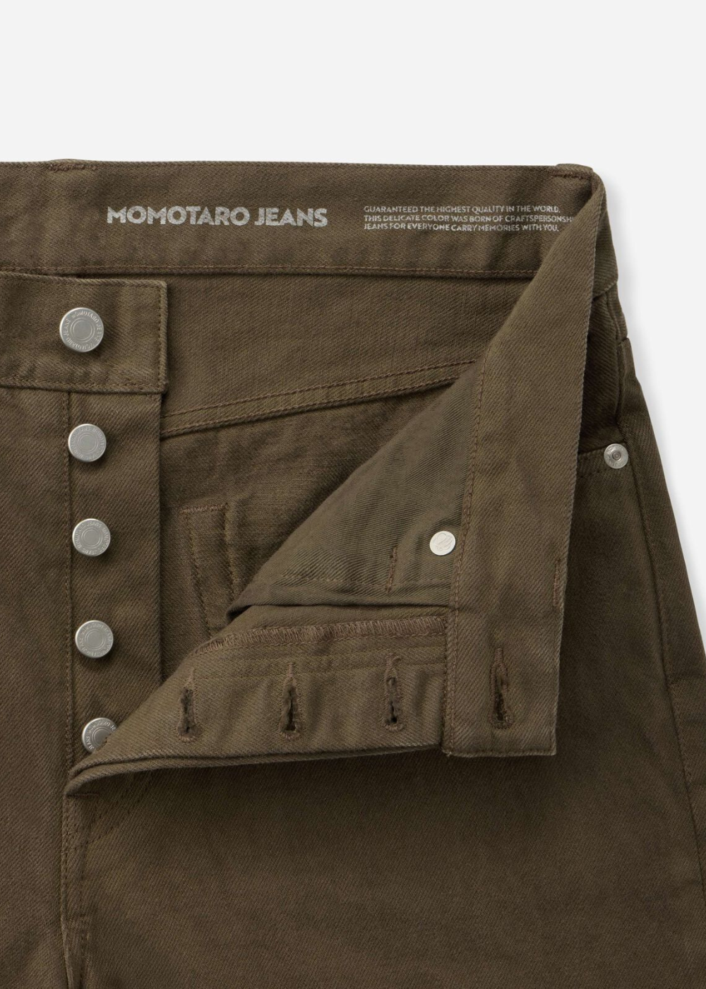 Moss Tapered Jean - Khaki - Momotaro Canada - Danali - MMJZ63016S_KHK