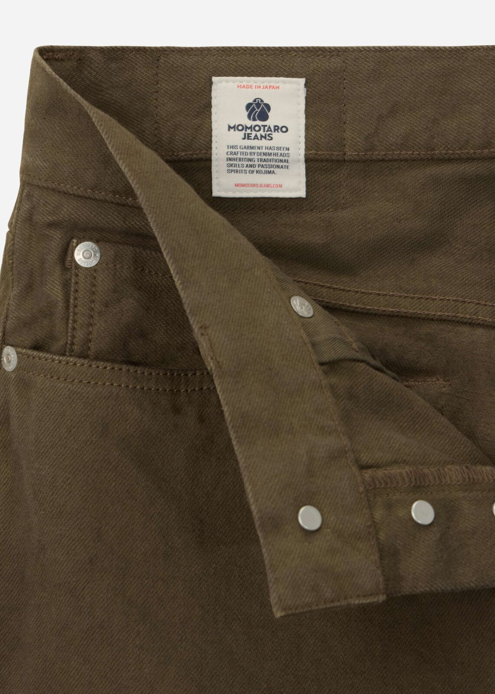 Moss Tapered Jean - Khaki - Momotaro Canada - Danali - MMJZ63016S_KHK