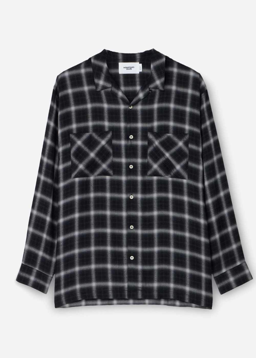 Rayon Check LS Shirt - Navy - Momotaro Canada - Danali - MMLS60096S_NAY