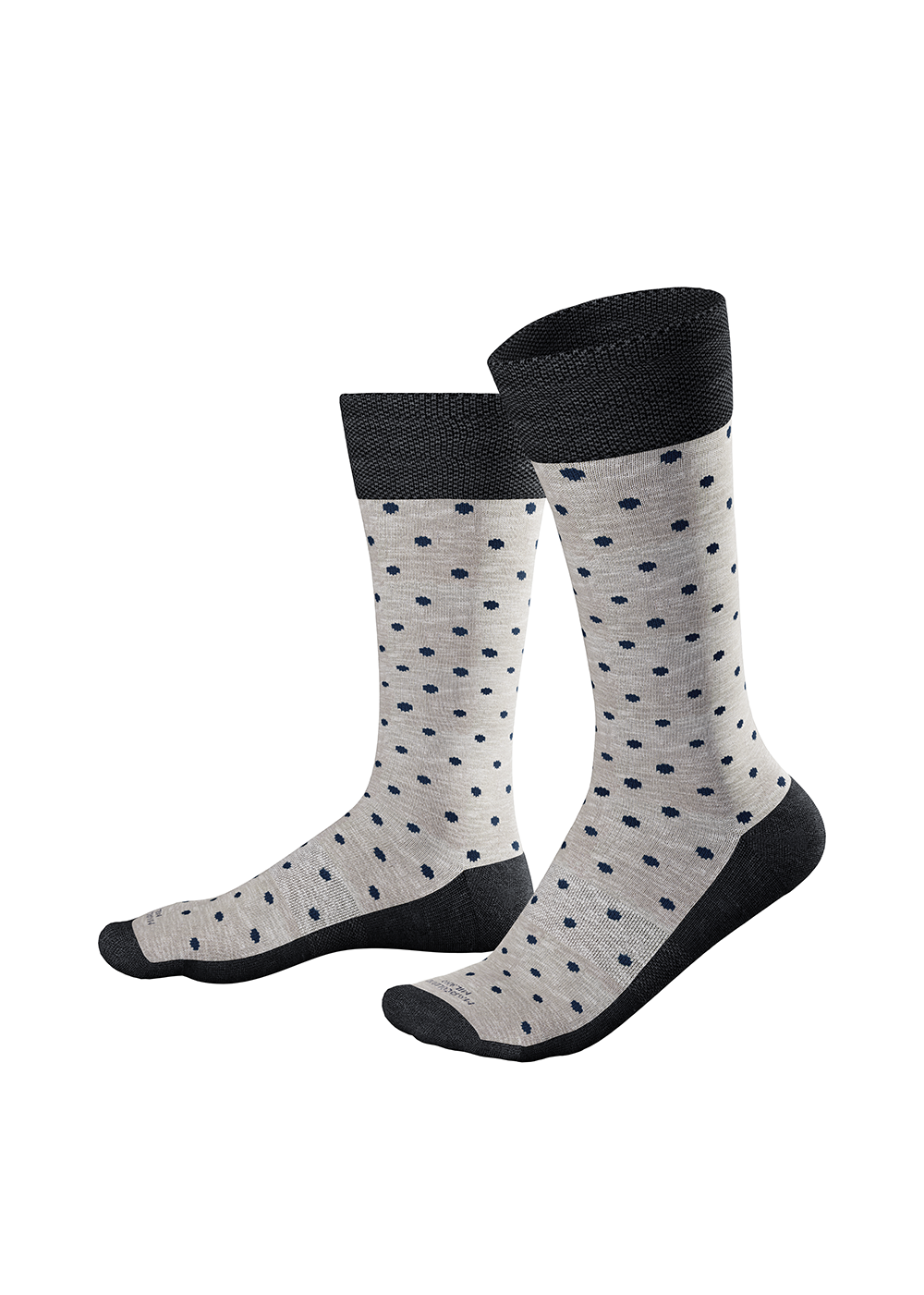 Polka Dot Sneaker Sock - Ice Grey - Marcoliani Canada - Danali