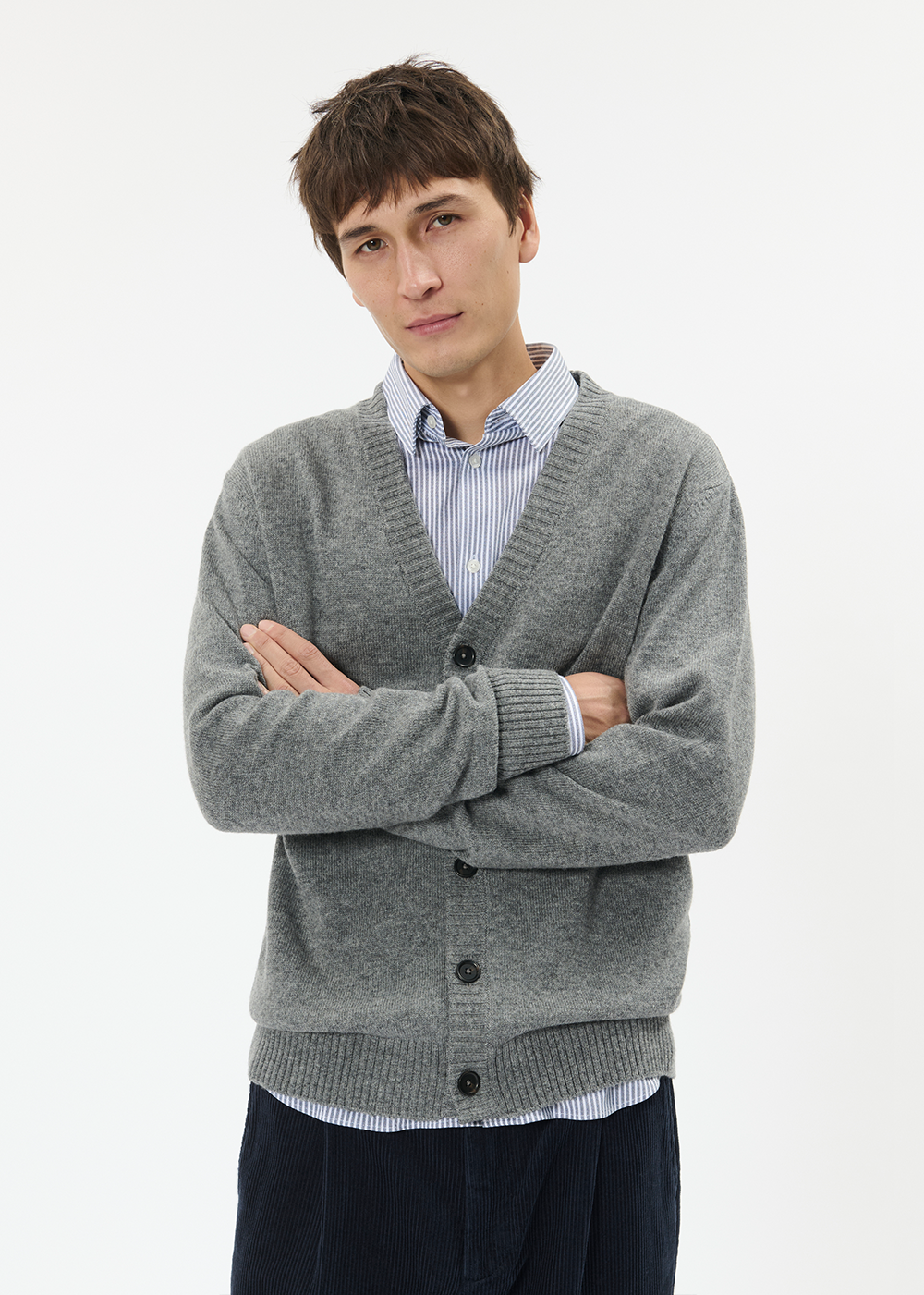 Alpin Sweater - Medium Grey Melange - Matinique Canada - Danali