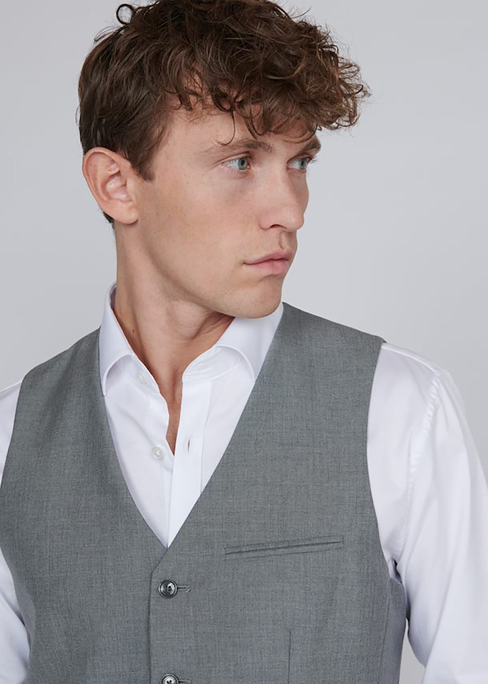 Breck Vest - Medium Grey Melange - Matinique Canada - Danali