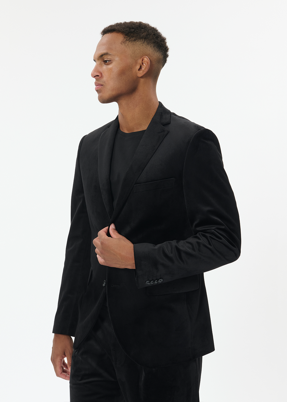 George Velvet Blazer - Black - Matinique Canada - Danali