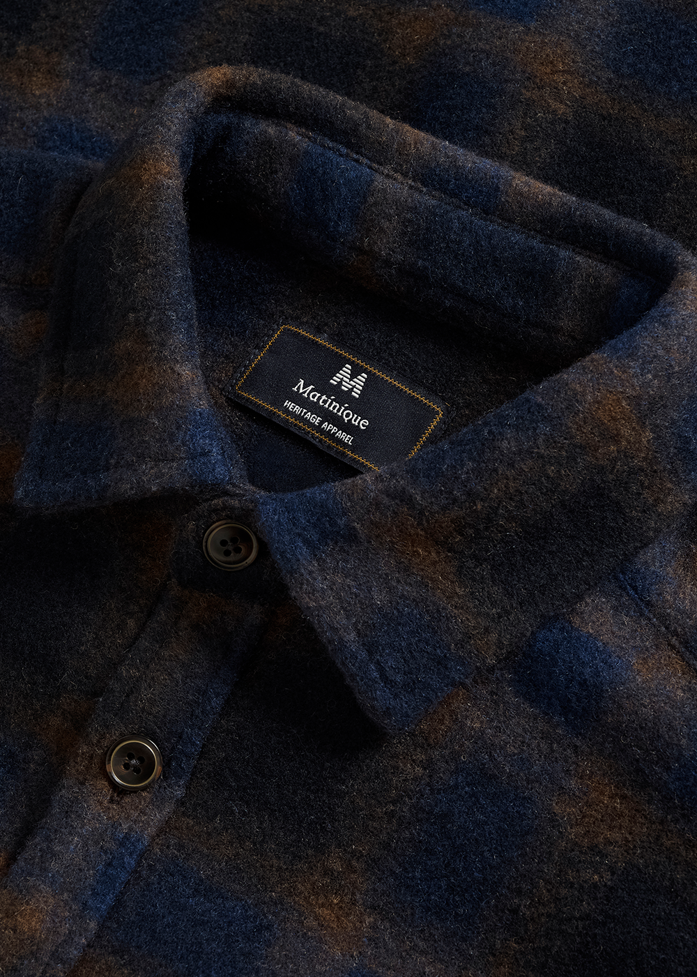 Glibbon Heritage Shirt - Dark Navy - Matinique Canada - Danali
