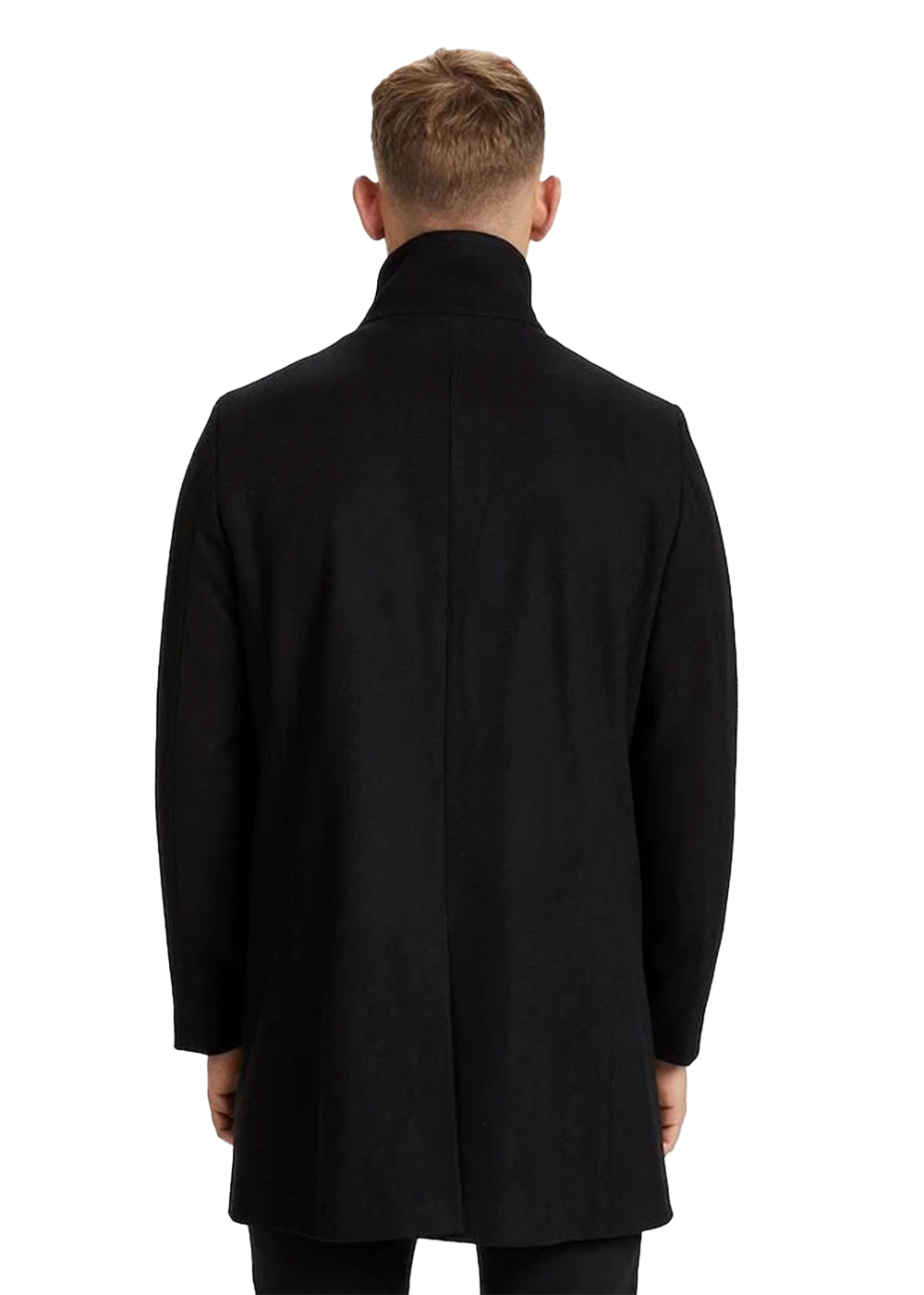 Harvey Classic Wool Coat - Black - Matinique Canada - Danali