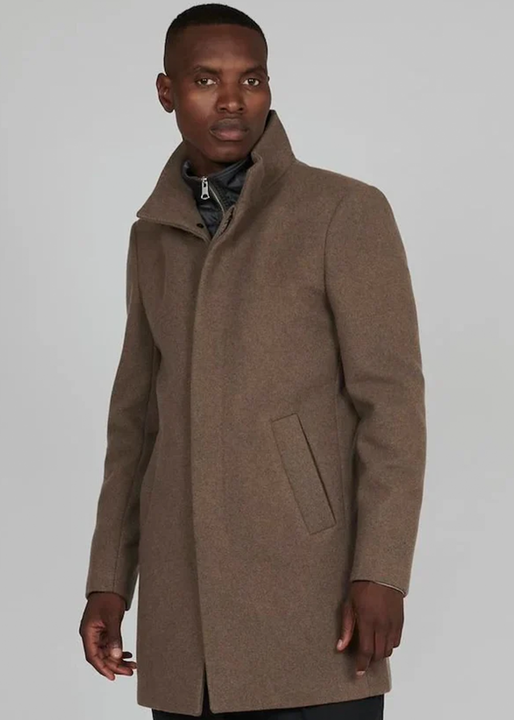 Harvey Classic Wool Coat - Walnut - Matinique Canada - Danali