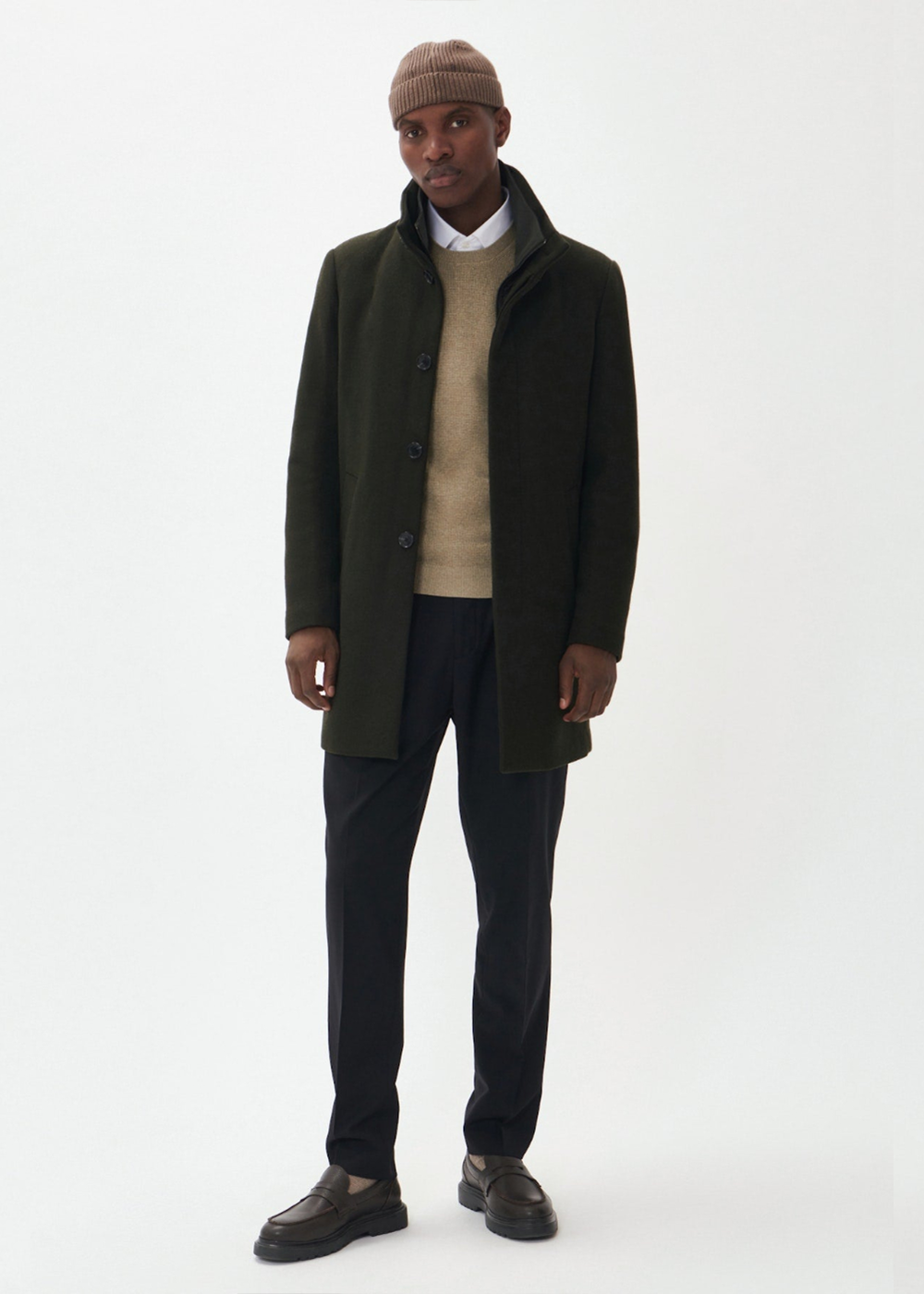 Harvey Wool Coat - Forest Night - Matinique Canada - Danali