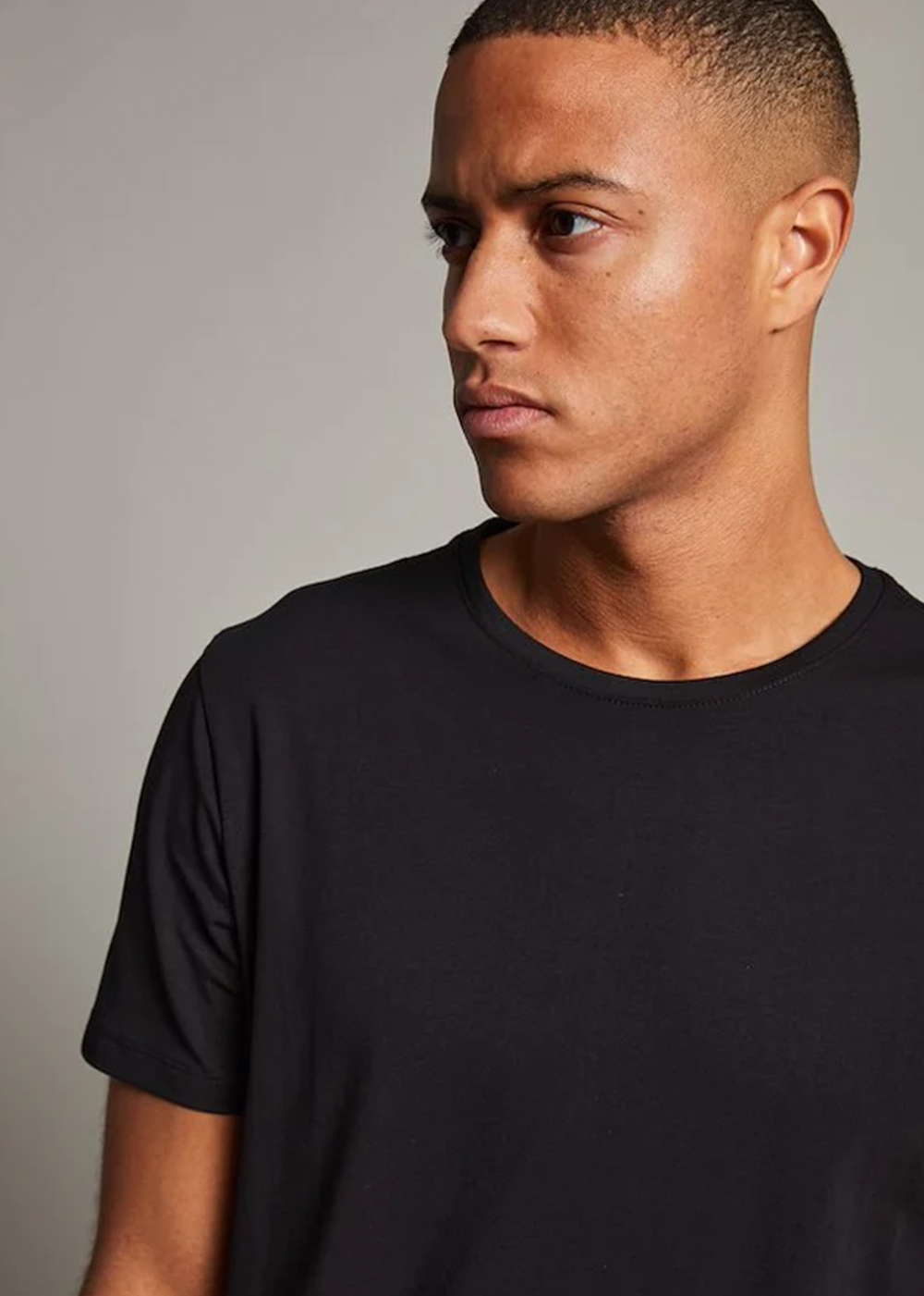 Jermalink Cotton Stretch T-Shirt - Black - Matinique Canada - Danali