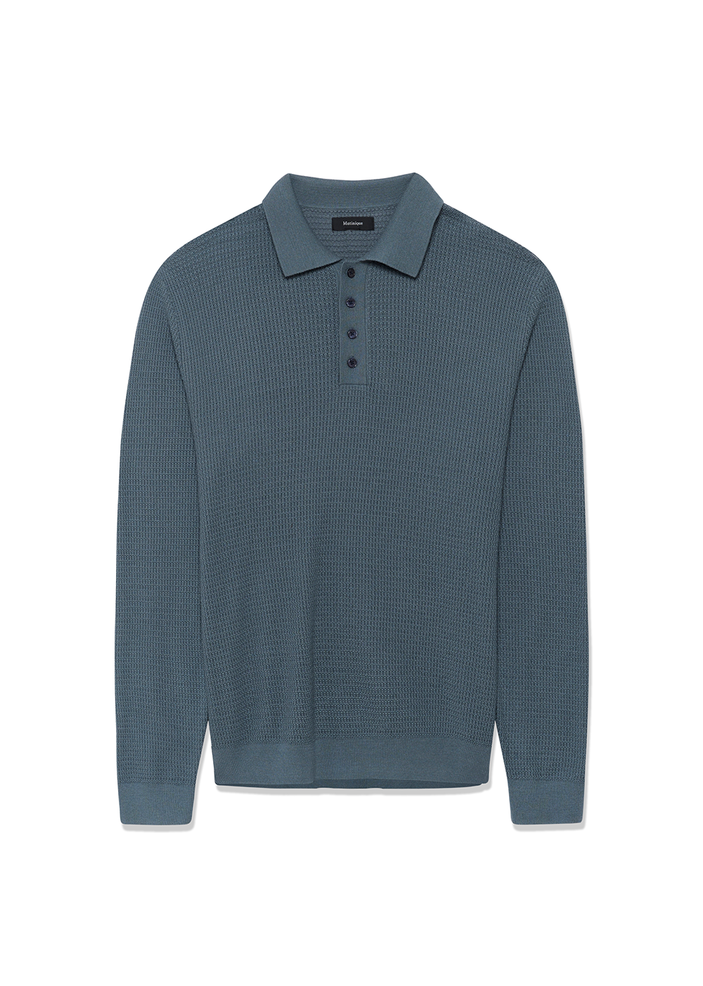 Kerone Knit Polo Sweater - Stormy Weather - Matinique Canada - Danali