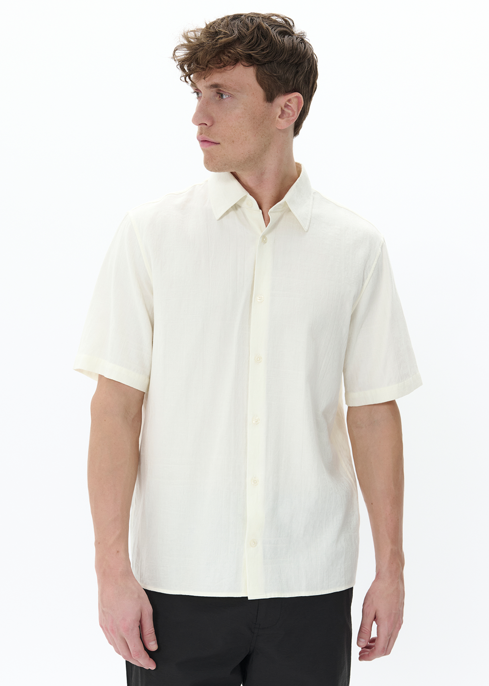 Klampo Short Sleeve Shirt - Vanilla Ice - Matinique Canada - Danali