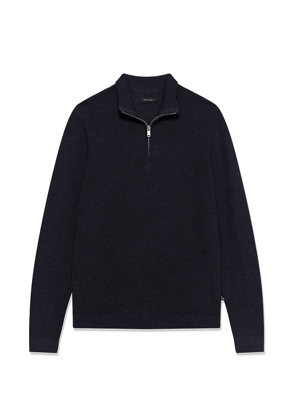 Lagoon Zip Sweater - Dark Navy Melange - Matinique Canada - Danali