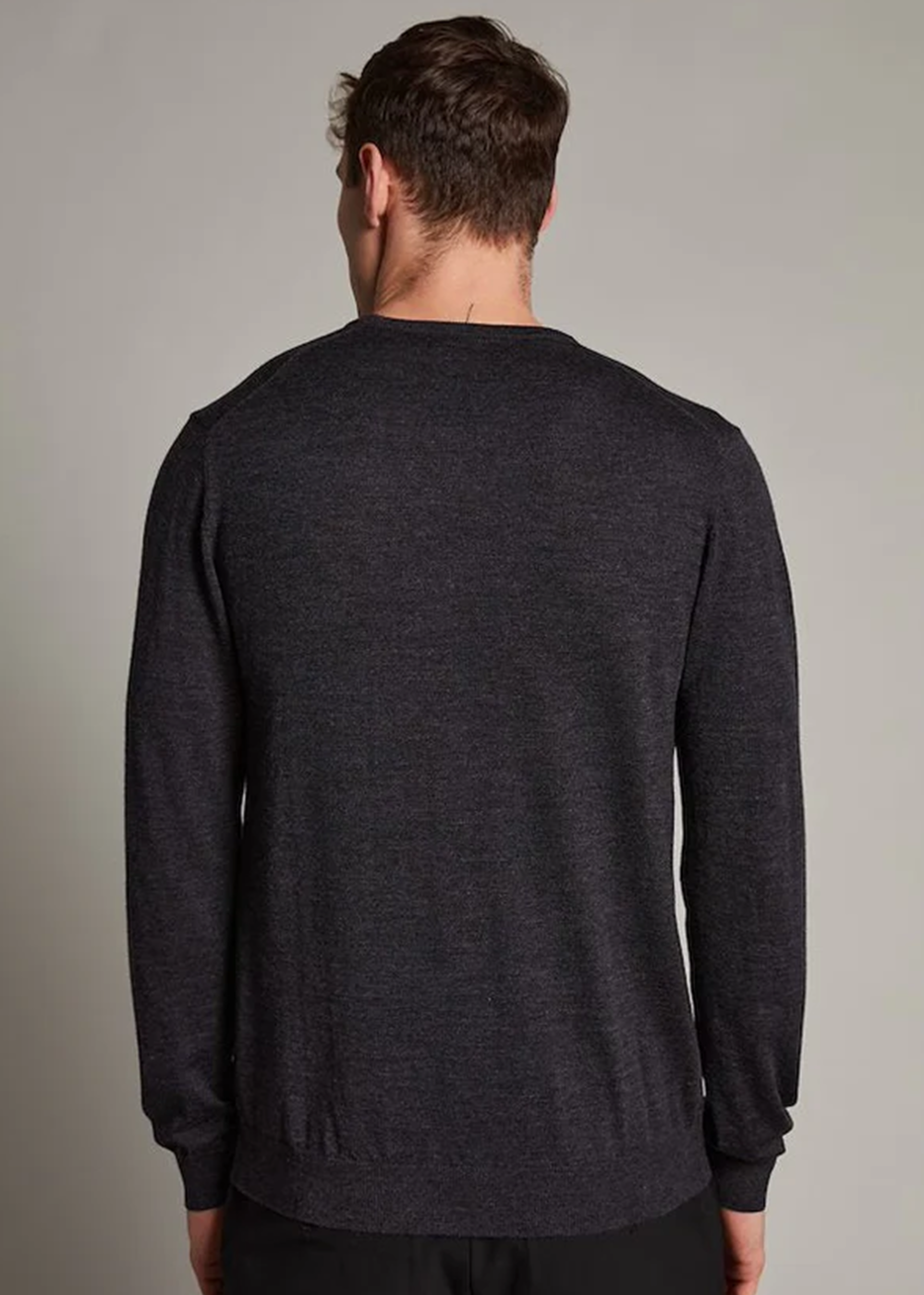 Margrate Merino Sweater - Dark Grey Melange - Matinique Canada - Danali