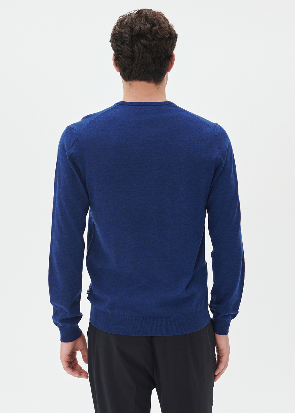 Margrate Merino Sweater - Navy Peony - Matinique Canada - Danali