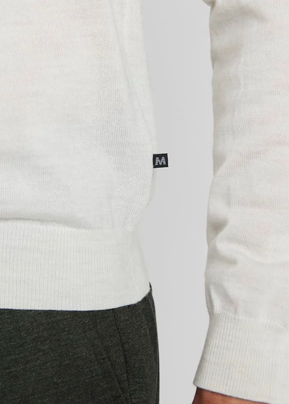 Margrate Merino Sweater - Off White Melange - Matinique Canada - Danali