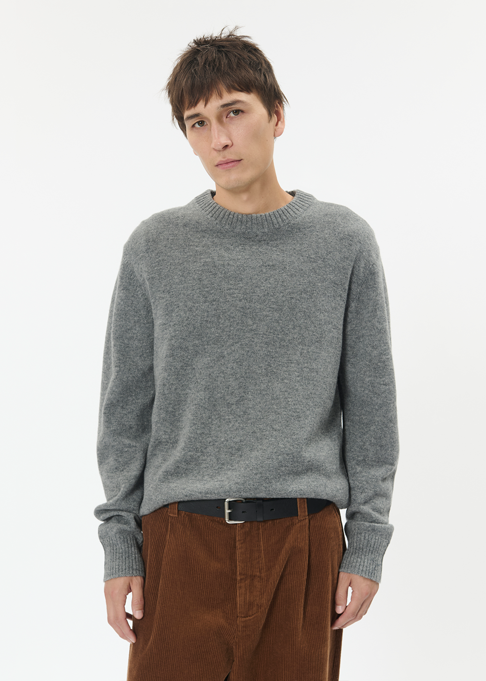 Maxwell Sweater - Medium Grey Melange - Matinique Canada - Danali