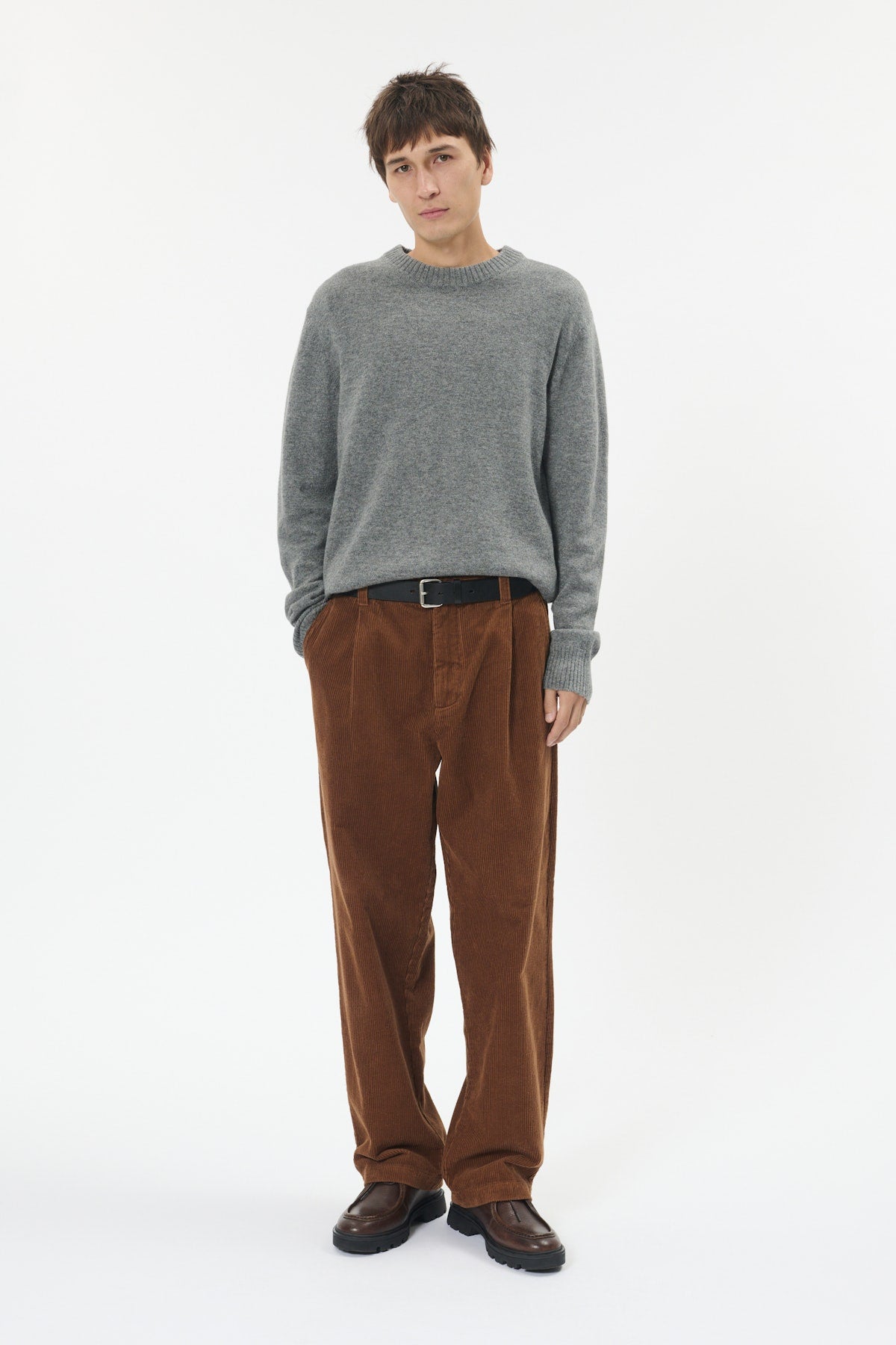 Maxwell Sweater - Medium Grey Melange - Matinique Canada - Danali