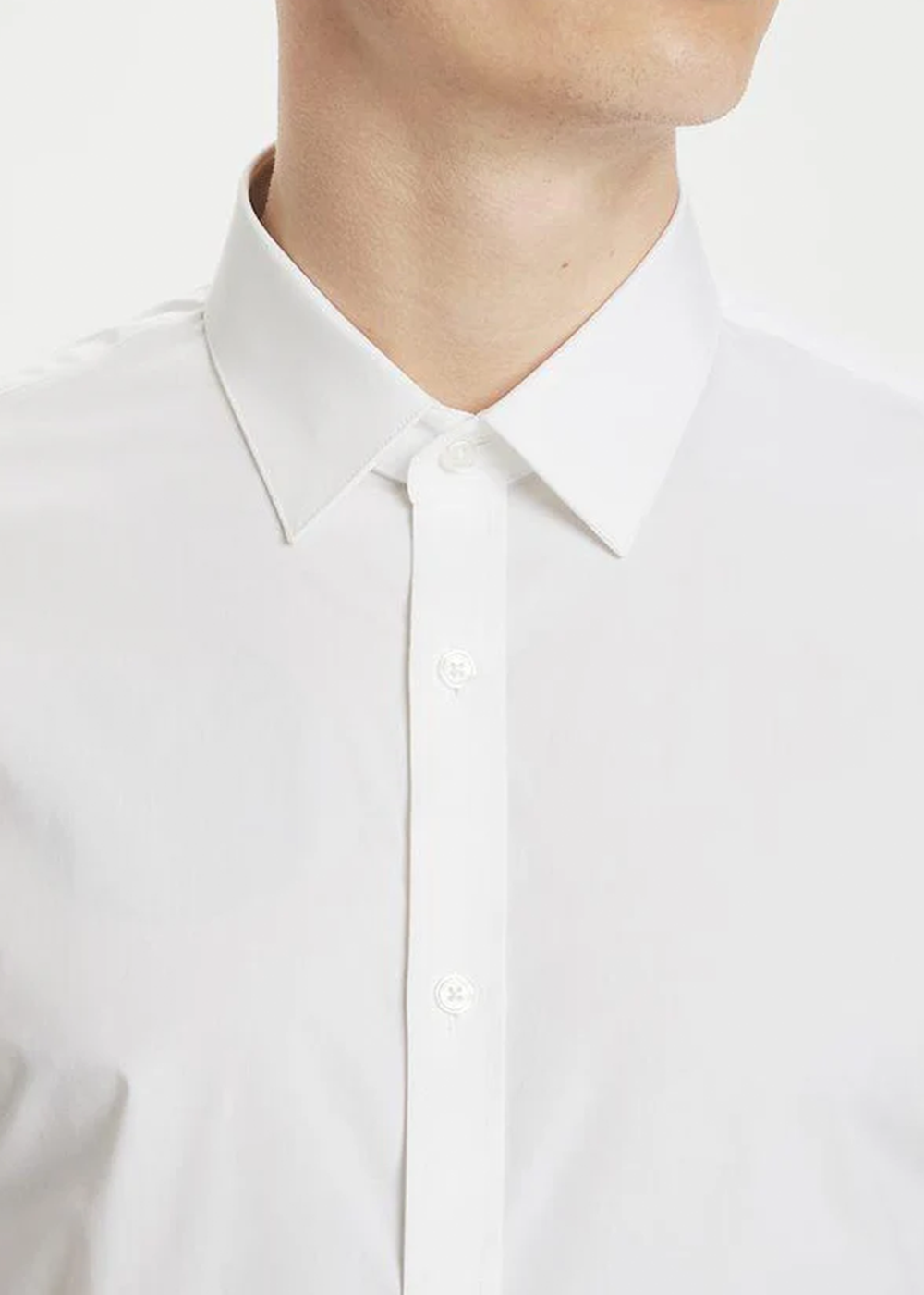 Robo Stretch Poplin Shirt - White - Matinique Canada - Danali