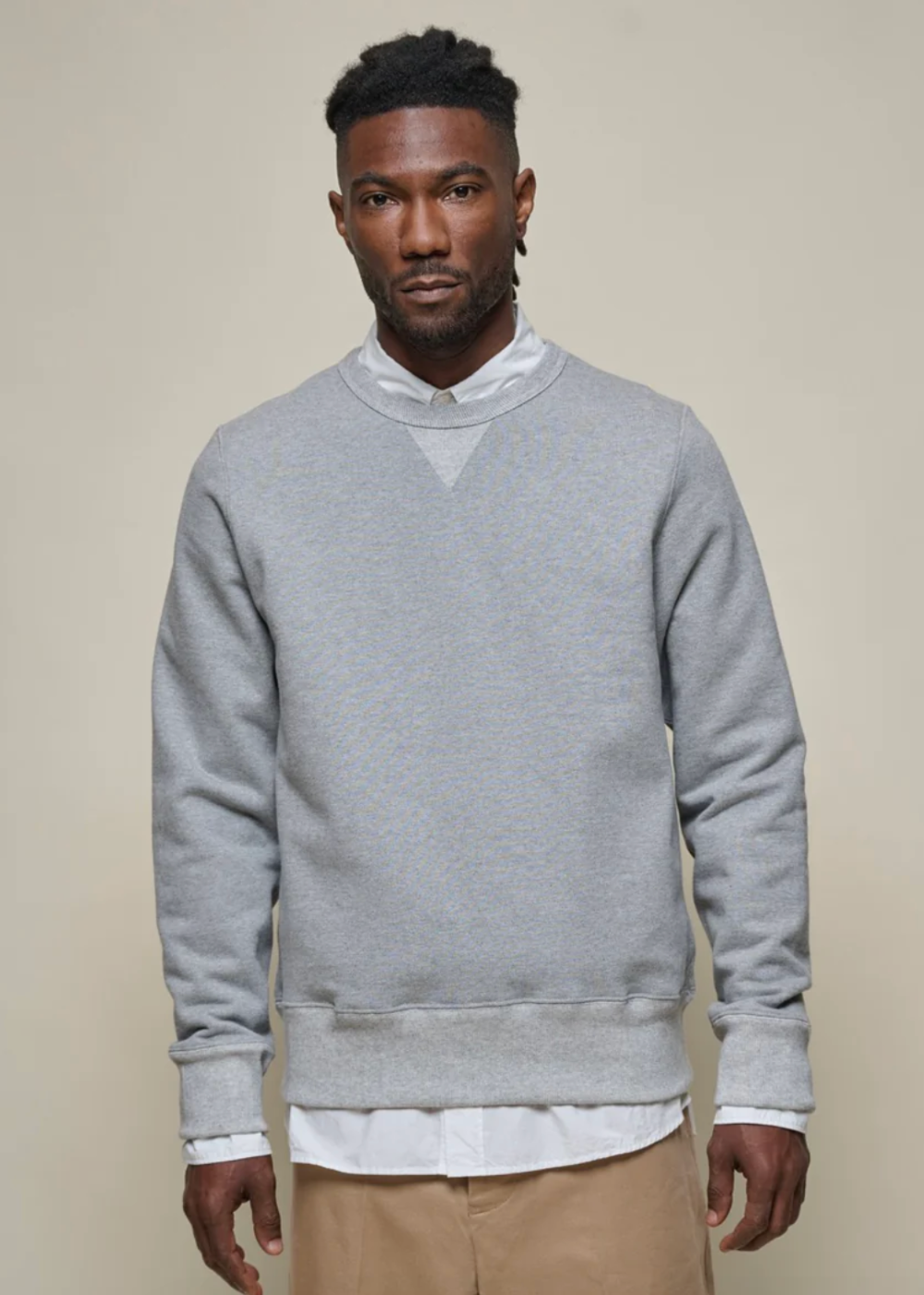 Merz b. Schwanen 3S48 Loopwheeled Heavyweight Sweatshirt - Grey Melange - Danali