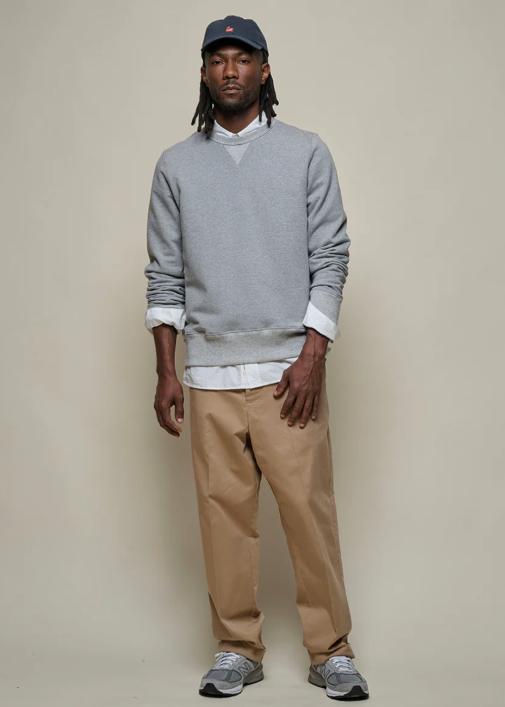 Merz b. Schwanen 3S48 Loopwheeled Heavyweight Sweatshirt - Grey Melange - Danali