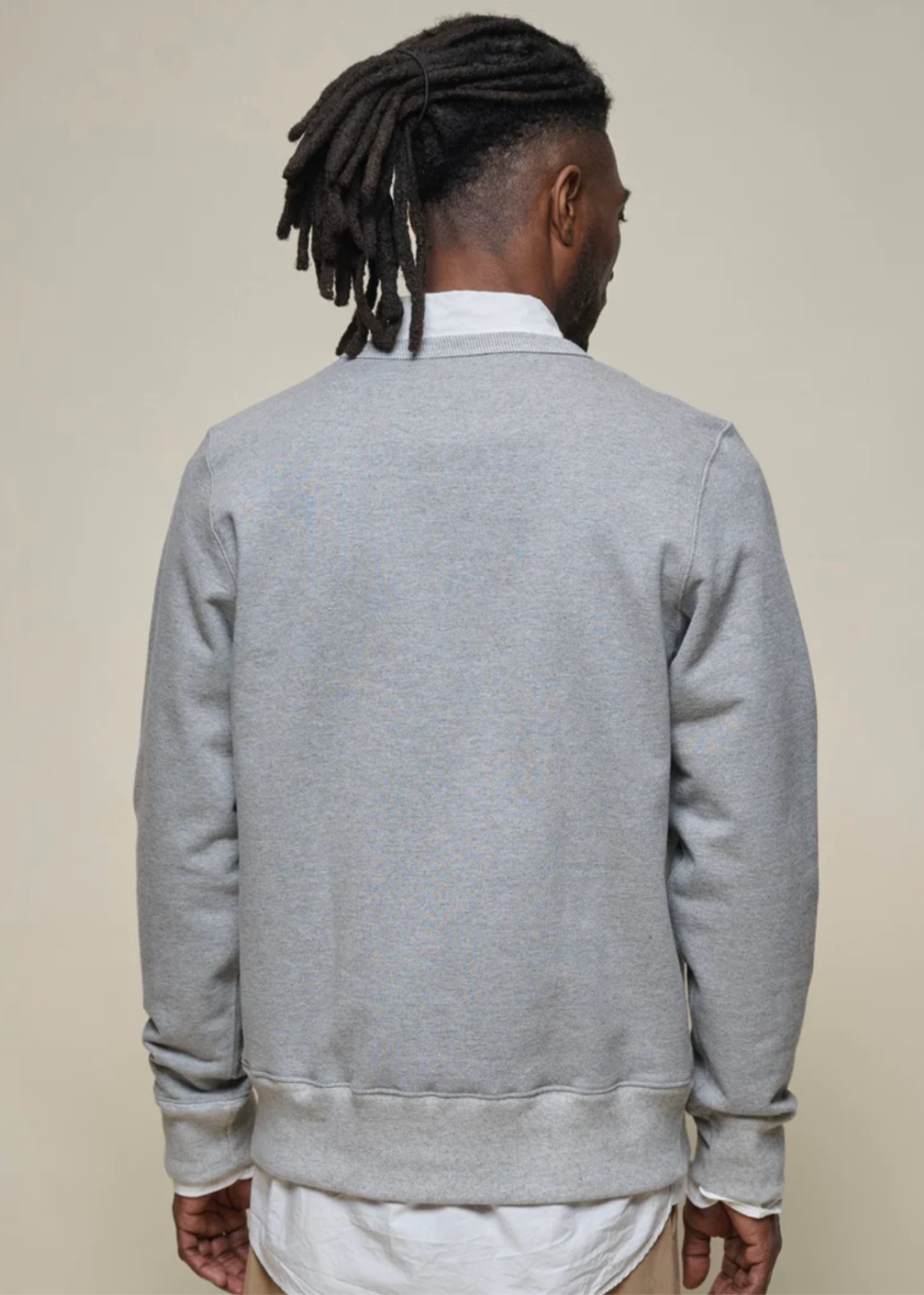 Merz b. Schwanen 3S48 Loopwheeled Heavyweight Sweatshirt - Grey Melange - Danali