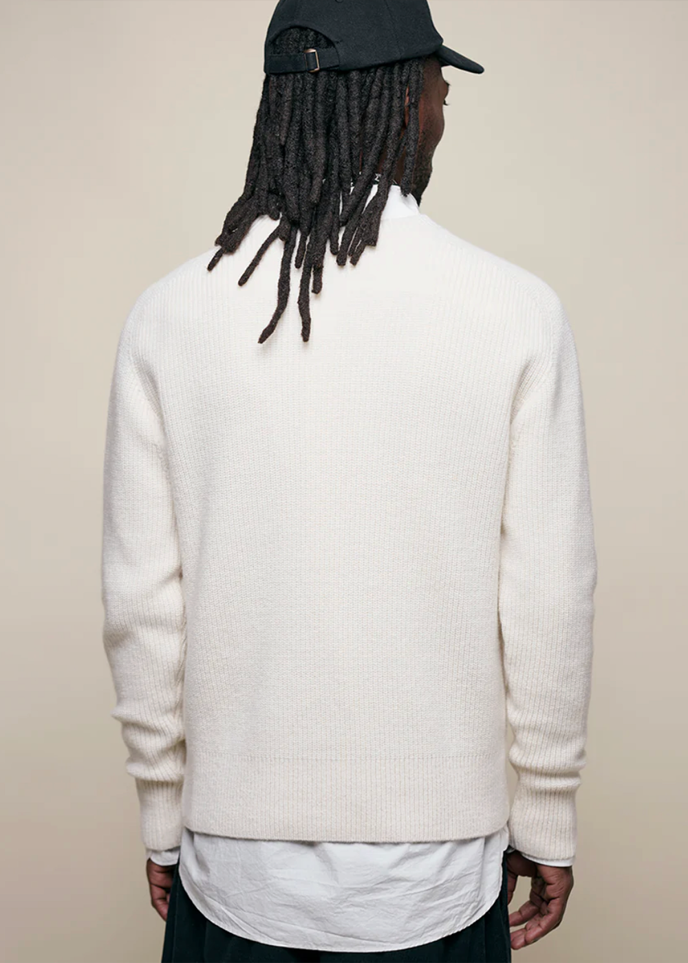 Cashmere Merino Ribbed Pullover - Nature - Merz b. Schwanen Canada - Danali