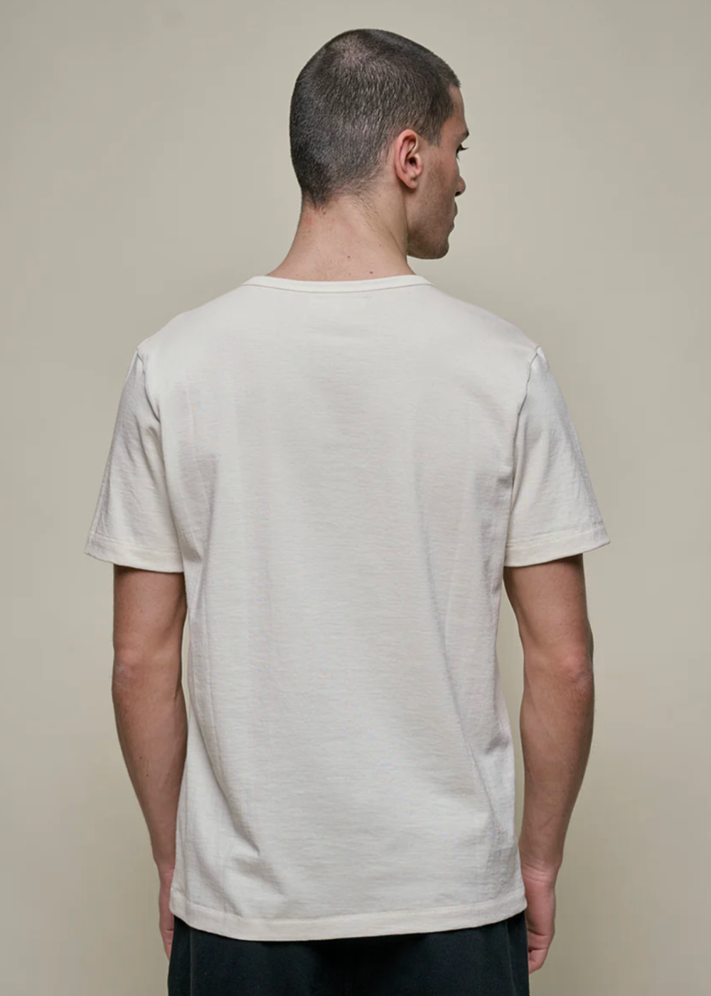 215 Loopwheeled T-Shirt - White - Merz b. Schwanen Canada - Danali