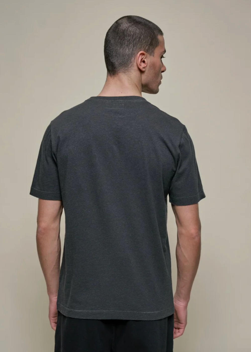 Cotton-Hemp T-Shirt - Charcoal - Merz b. Schwanen Canada - Danali