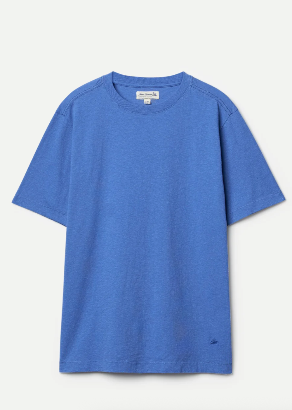 Cotton-Hemp T-Shirt - Faded Blue - Merz b. Schwanen Canada - Danali