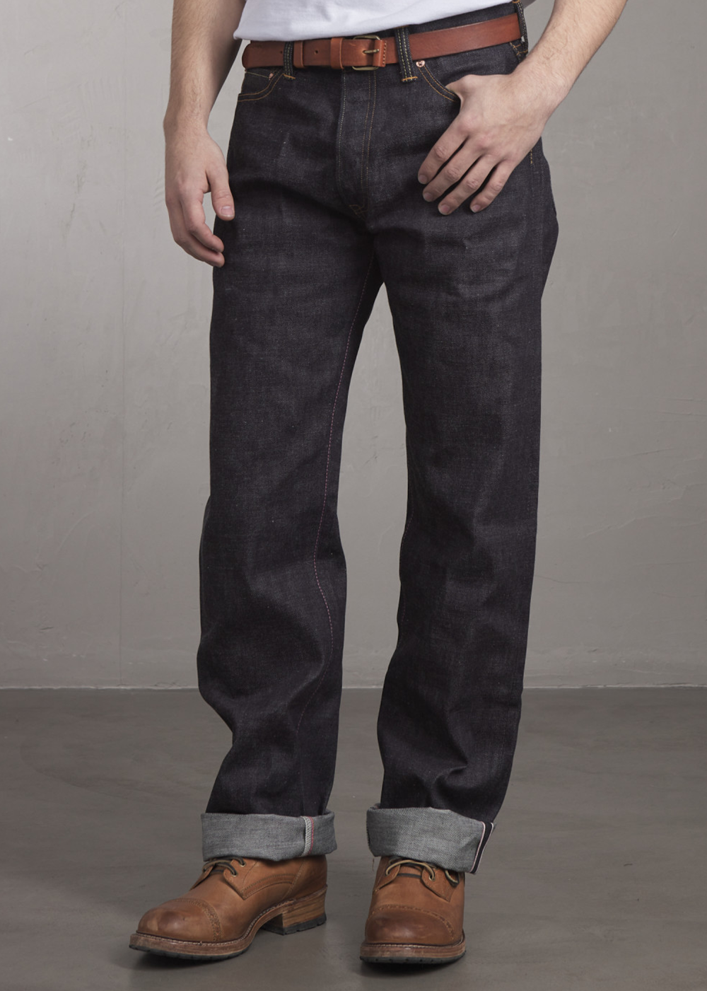 13oz Zimbabwe Cotton Classic Straight Jean - Indigo - Momotaro Canada - Danali